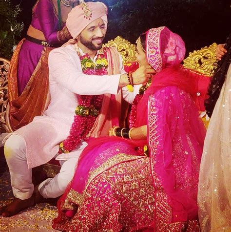 Punit Pathak Kisses Nidhi Moony Singh At Their Wedding