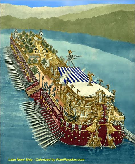 Emperor Caligulas Nemi Pleasure Barges For Ancient Roman Sex Parties Built In 37 Ad And