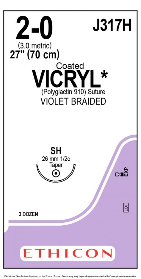 Vicryl 2 0 Sh 70 Cm J317h Maxima Medical