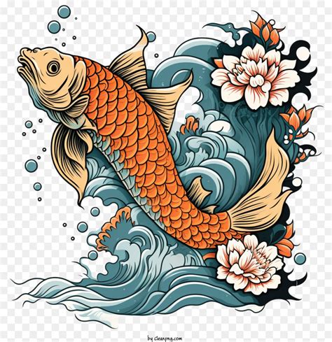 Ikan Koi Jepang Ikan Gambar Png