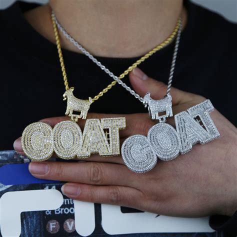 Iced Out Goat Pendant Different Drips