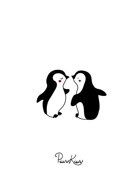 Pinguin Love Pareja De Pinguinos Pinguinos Enamorados Dibujos De