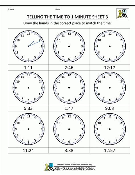 Blank Clock Worksheet To Print Activity Shelter Clock Worksheets To 1