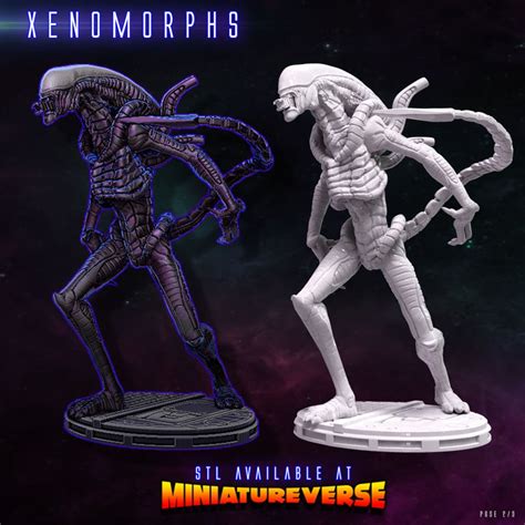 Alien Xenomorph Stl Pose 2 Etsy
