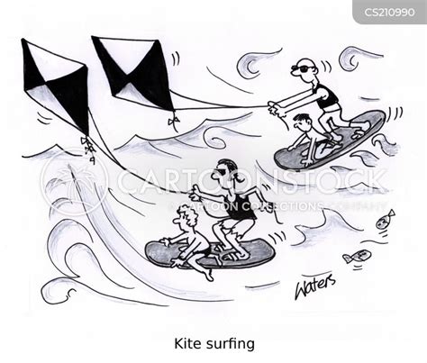Kite Surf Cartoons And Comics Funny Pictures From Cartoonstock