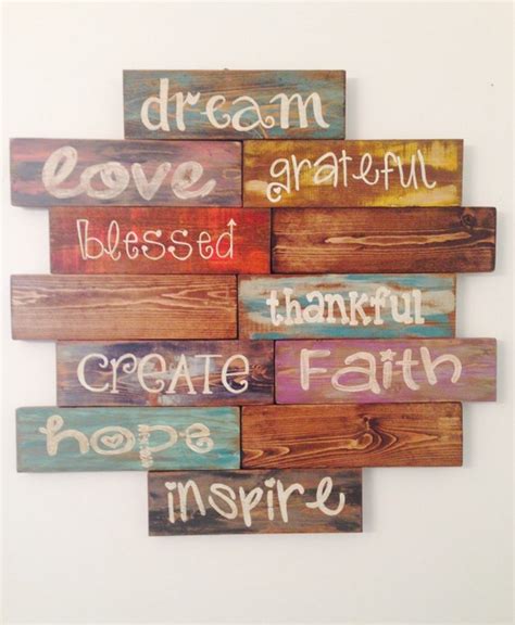 Items Similar To Inspirational Quote Wood Sign Rustic Wood Sign Hand