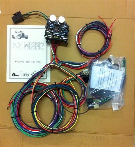 ez wiring  circuit hot rod wiring harness ebay