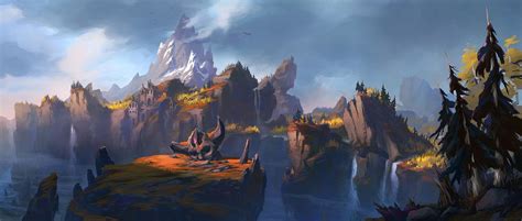 Stormheim Landscape From World Of Warcraft Legion Fantasy Art