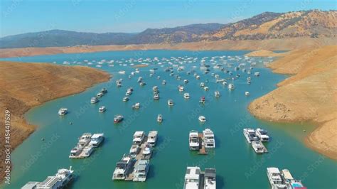 2021 Amazing Aerial Over Drought Stricken California Lake Oroville
