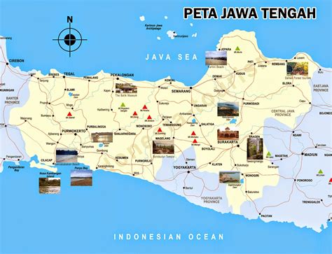 Sejarah Populer Peta Jawa Tengah Lengkap Dengan Daftar 35 Kabupaten