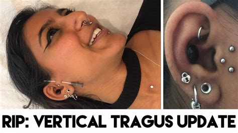 Vertical Tragus Piercing Update Why I Retired My Surface Tragus