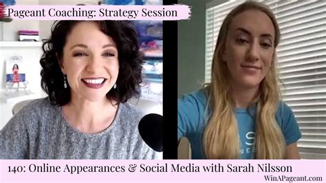 Online Appearances And Social Media With Sarah Nilsson Strategy Session