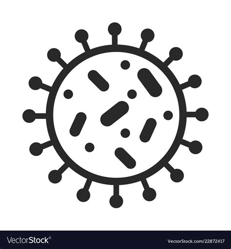 Isolated virus design Royalty Free Vector Image