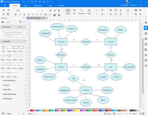 Products Er Diagram Example Edrawmax Templates Bank Home Com