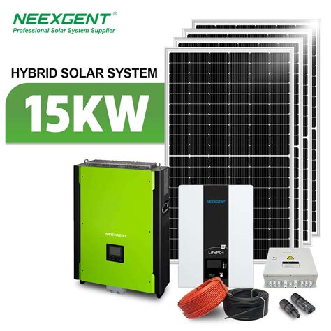 Neexgent Complete Set Solar Energy System 15w Hybrid Solar System 5kw