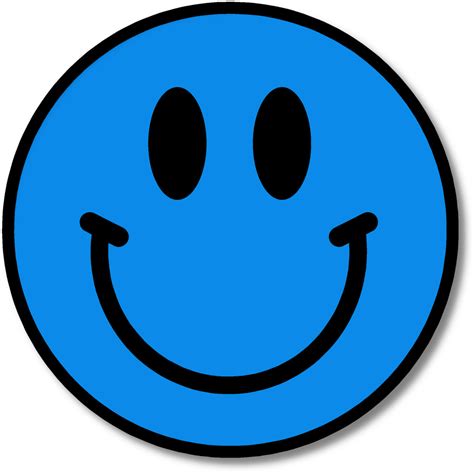 Blue Happy Face Png Clipart Best