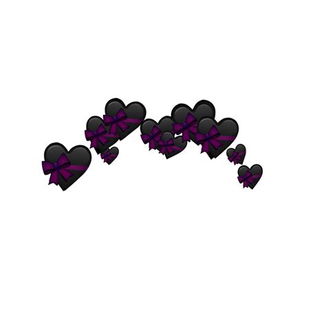 Emoji Emojis Emojicrown Crown Black Purple Aesthetic