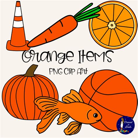 Orange Items Clip Art Made By Teachers