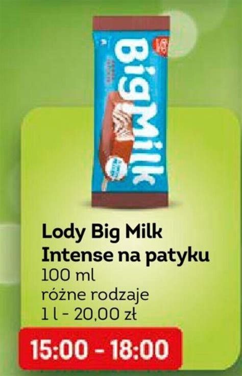 Promocja Lody Big Milk Ml W Abka