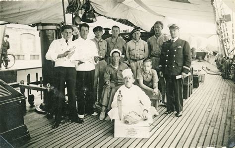 Crew With Captain Peter Hansen 1935