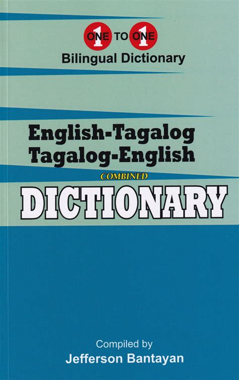 English Tagalog And Tagalog English One To One Exam Dictionary Bay