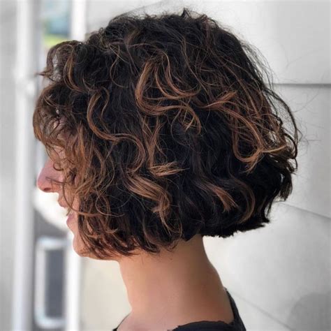 Different Versions Of Curly Bob Hairstyle Bob Haircut Curly Wavy