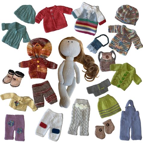 Karmalek Knitting Bundle Knitted Doll Patterns Doll Clothes Patterns