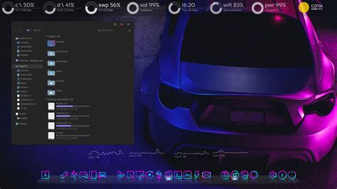 My New Neon Theme Rrainmeter