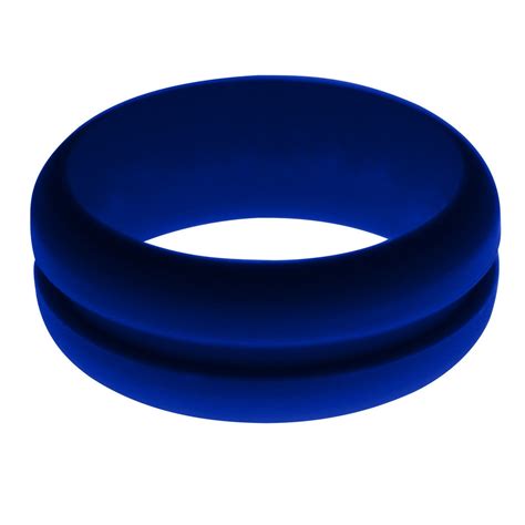 Mens Navy Blue Ring Flex Ring
