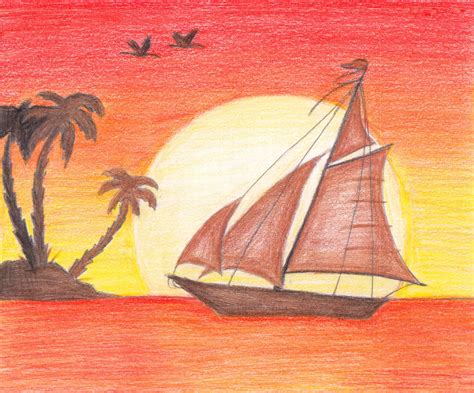 These practices helped me with my use of colour and composition in my designs. Rainbow Smudge: sunset sail