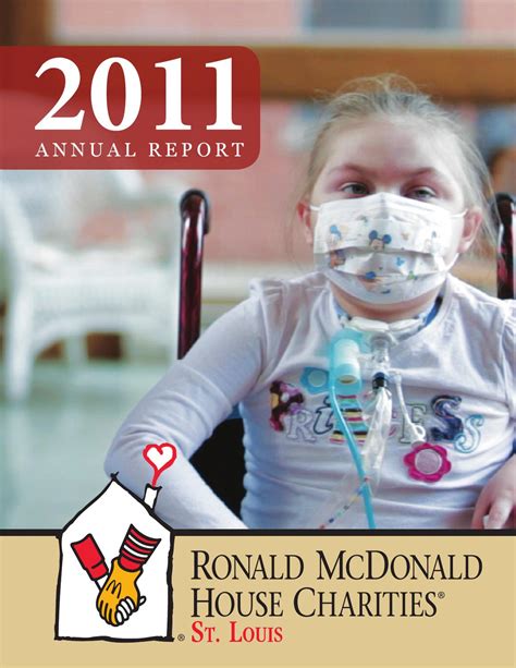 2011 Ronald Mcdonald House Charities Of St Louis Annual Report By Ronald Mcdonald House