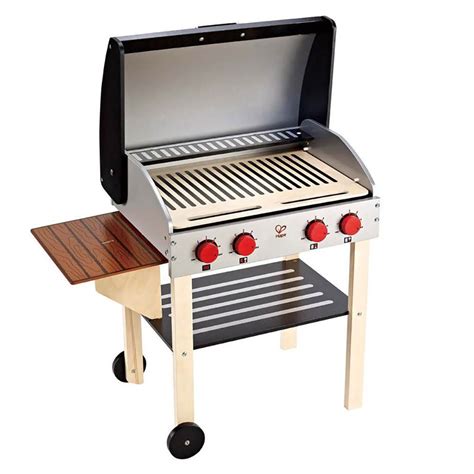 Hape Kids Wooden Gourmet Bbq Grill With Pretend Play Set With Food
