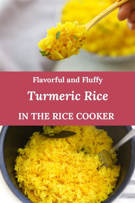 Easy Rice Cooker Turmeric Yellow Rice A Peachy Plate