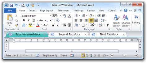 Tabs For Word Open Multiple Documents In A Tabbed Window
