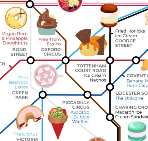 New Tube Map Shows Where To Find Londons Quirkiest Food Londonist