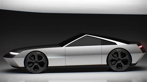 Tesla Cyber Coupe Is What If Geometric Lines Were Applied To A Coupe