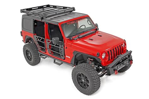 Rough Country 10617 Front Steel Tube Doors For 18 22 Jeep Wrangler Jl