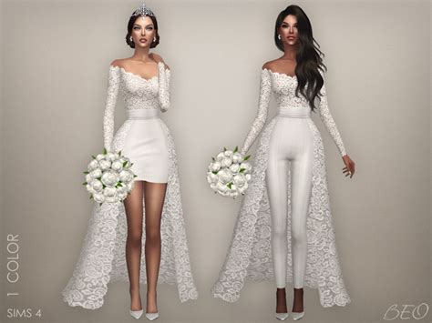 Long Wedding Dress The Sims 4 P3 Sims4 Clove Share Asia Tổng Hợp