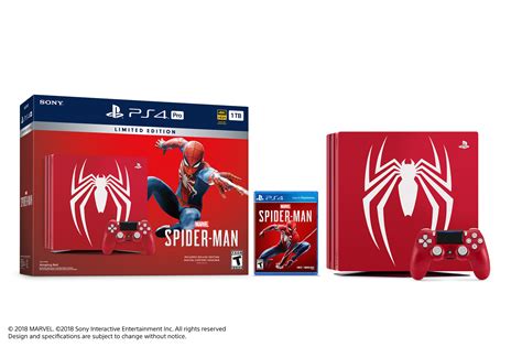 Limited Edition Marvels Spider Man Ps4 Pro Bundle Announced By