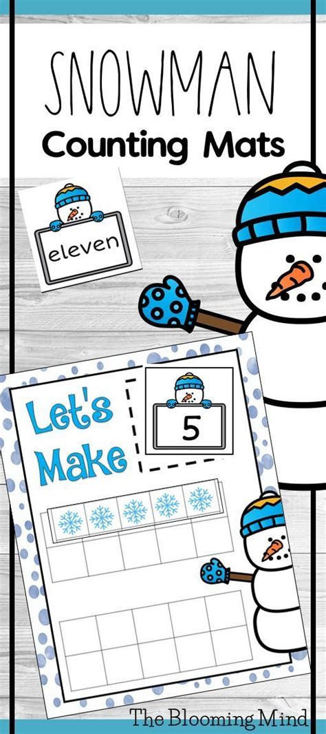 Snowman Counting Mats Are A Fun And Easy Math Center These Cute Ten