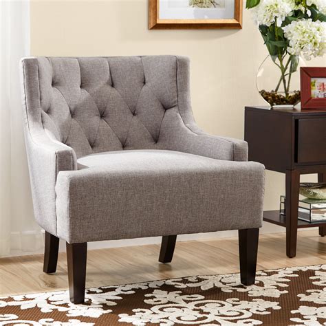 It is upholstered in a woven fabric with a neutral colour scheme, so it will match well with most modern interior styles. Kingstown Home Dawan Tufted Accent Arm Chair & Reviews ...
