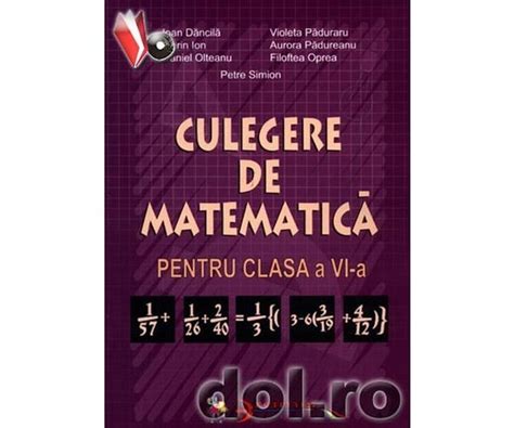 Culegere Matematica Clasa 6 Xcxc