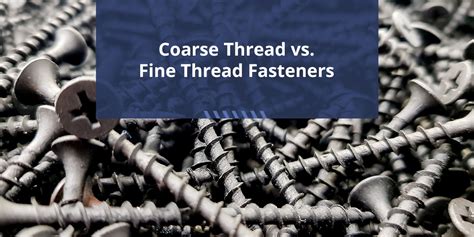 Coarse Thread Vs Fine Thread Fasteners All Points Fasteners