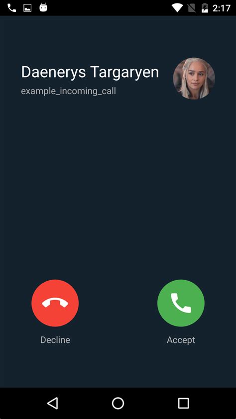 Flutter Incoming Call
