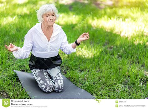 Elderly Yoga And Portrait Of Friends Row Dance Together On Class Break For Cheerful Fun