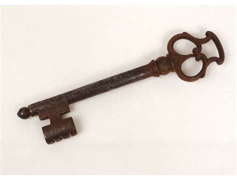 Key Old Key Antique Wrought Iron Castle Key Eighteenth Century