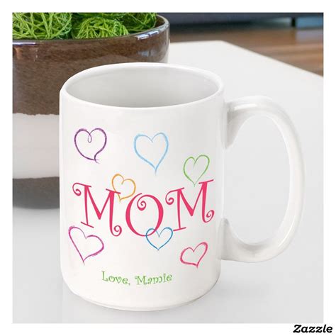Personalized Moms Coffee Mug Moms Love Ad Mugs Personalized