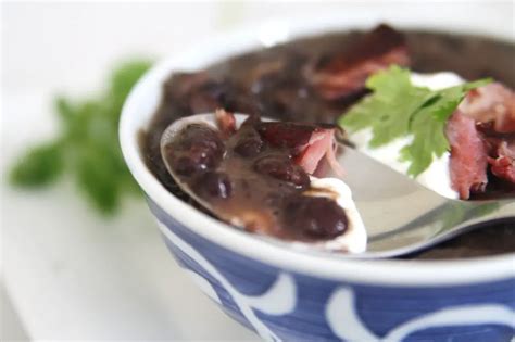 Cuban Black Bean Soup With Smoked Ham Hock The Tasty Bite