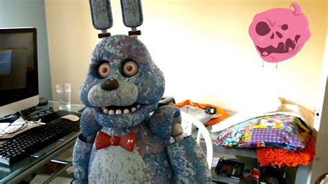 Real Hand Crafted Withered Bonnie Prop From Five Nights At Freddys