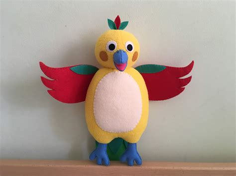 Tropical Bird Plush Toy Etsy India